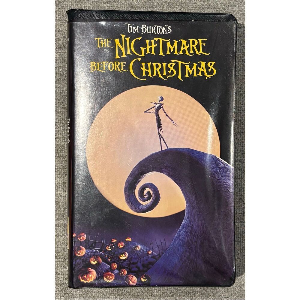 vintage 1994 VHS release of Tim Burton's The Nightmare Before Christmas